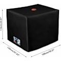 Pikkukuva 2 / 5: IBC-säiliön cover 1000 litran IBC-säiliölle, 116 x 100 x 120 cm vesisäiliön cover UV-sateenpitävä (musta) Fonepro,
