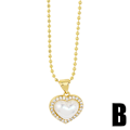 Miniatyrbilde 4 av 5: Halskjede Vintage Zircon Heart Stud motesmykker Ac10408 C