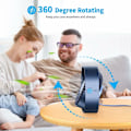 Pikkukuva 4 / 5: USB tuuletin, minituuletin, hiljainen tuuletin, kannettava hiljainen USB tuuletin 3 nopeuden säädettävä USB, USB tuuletin retkeilyyn, toimistoon, urheiluun, matkustamiseen, USB virtalähde (sininen),