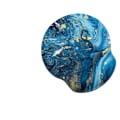 Miniatyrbillede 1 af 5: Lent Bounce Memory Foam Wrist Muse Pad - Blue Marble