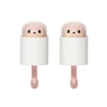 Miniatyrbillede 1 af 5: 2 stk egern-form klæbekrog til børneværelse stue soveværelse, sød tegneserie kreativ Pink