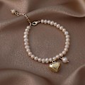 Miniatyrbillede 1 af 5: Armbånd Pearl Heart Stud piger&#39; Modesmykker Ac3438