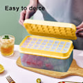 Miniatyrbillede 5 af 5: Ice Cube bakke med let at frigive silikone isterning bakke is opbevaringsboks