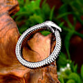 Miniatyrbilde 2 av 5: Retro Nordic Mythology Menn Ouroboros Ring Punk Hip Hop Rustfritt stål Biker Snake Ring For Menn Kvinner Mote Smykker Gaver