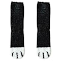 Miniatyrbillede 3 af 3: Kvinder Warm Funny Fluffy Cat Paw Soft Bed Slipper Socks Black