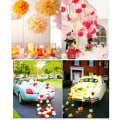Miniatyrbilde 4 av 5: 10 stk svart vev pom pom 8 tommer pom pom dekorasjon bryllup dåp fellesskap jul halloween fest tilbehør