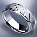 Miniatyrbilde 2 av 5: Menn Mote Matt Geometrisk Band Finger Ring Bryllup Forlovelse Smykker Gift US 8