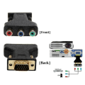 Miniatyrbild 3 av 5: 3 Rca Rgb hona till HD 15-pin Vga Style Component Video N Adapter B1w3 N2y2 Z0x6(svart)(1st)