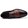 Miniatyrbillede 3 af 3: Mænd Bryllup Business Party Patent Formelle Smart Sko Brown 47