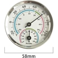Miniatyrbild 2 av 5: Termohygrometer, temperaturhygrometer, inomhustermometer och inomhushygrometer, för inomhus eller utomhus, hög temperatur