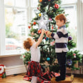 Miniatyrbilde 4 av 5: Sølv femspiss stjerne LED juletre toppprojeksjonslampe trestjernelys snøstorm femspiss stjerneprojeksjon, f