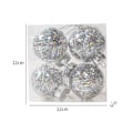 Miniatyrbild 2 av 5: 8st julboll Transparent julgransprydnader silver