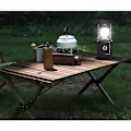 Miniatyrbillede 5 af 5: Solar/USB genopladeligt LED-lys, kraftfuldt campinglys, 2 modes bærbart havelys, 360° hængende lommelygte, sort