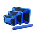 Miniatyrbilde 1 av 5: Compression Packing Cubes Bag for Travel Utvidbar pakkeboks blue