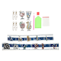 Pikkukuva 2 / 4: 4kpl Diy Diamond Picture Avaimenperä Tee itse diamond painting riipus Teese-mehusarjan avaimenperäriipus laukkuun avainperheeseen