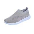 Miniatyrbilde 1 av 3: Dame Mesh Slip On Sport Flat Shoes Sneakers Grey 42