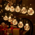 Miniatyrbilde 2 av 5: 10 LED Solar String Lights, 【Solar Powered】 Utendørs og Innendørs String Lights ， Julepynt (julenissen)
