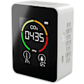 Miniatyrbilde 1 av 5: Hvit solid state digital display bakgrunnsbelysning modus karbondioksiddetektor,