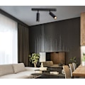 Miniatyrbilde 4 av 5: Tre hode spotlight led hjem taklampe dobbelt hode soverom