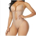 Miniatyrbilde 1 av 4: Shapewear for kvinner Ryggløs innebygd BH Body Shaper S