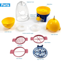 Miniatyrbild 3 av 5: Manuell äggshakers mixer, portabel äggmaskin med äggskärare, äggula mixer, Golden Egg Maker, mixer köksprylar för att blanda ägg (plast)
