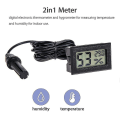 Pikkukuva 3 / 5: Digitaalinen LCD-lämpömittari anturi Kosteusmittari Mittari Jääkaappi Akvaario Monitoring Display Kosteus Ilmaisin Kotitalouksien lämpömittari wired