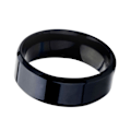 Miniatyrbilde 2 av 5: 1 Stk Ring Unisex rustfritt stålspeil Lett fingerring til bryllup Colorful US 8