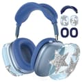 AirPods Max Protective Case - Diamond Star Design Blue Blue