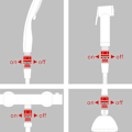 Miniatyrbilde 10 av 10: 1/2-tommers Dusjhode Sprøyte Flow Control Valve og Avstengingsadapter for Badtilbehør