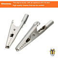 Miniatyrbillede 4 af 5: 6 Push-in krokodilleklemmer Krokodilleklemmer til multimeter testledning (1000V/10A)，Fonepro