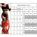 Miniatyrbild 5 av 5: Dampadderade bandage Badkläder Bikini Set Red S