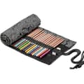 Lærred Blyant Wrap, farveblyantholder Organizer Tegning Farveblyant Roll Blyantpose Wrap-størrelseform11