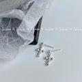 Miniatyrbillede 3 af 5: Ørering Cross Sølv Modesmykker Ac5173