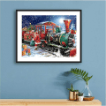 Miniatyrbilde 2 av 4: 5D Diamantmaling-Juletog-40x50cm