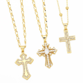 Miniatyrbilde 2 av 5: Halskjede Vintage Zircon Cross motesmykker Ac10399 B