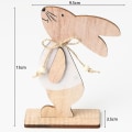 Miniatyrbilde 2 av 4: Beste påskehare-pynt, 3 stk trehare