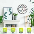Miniatyrbillede 2 af 5: 12" udendørs termometer store cifre - 2 i 1 trådløst indendørs udendørs termometer Hygrometer termometer, hygrometer Wal