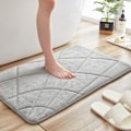 Miniatyrbild 2 av 5: Memory foam absorberande halkfri dörrmatta (brun, 50*80CM)