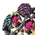 Miniatyrbillede 2 af 4: Gothic Faux Ruby Tree Branch Bee Kvinder Finger Ring Party Banket Smykker Gave US 7