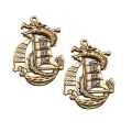 Miniatyrbilde 2 av 2: 2 stk Sailboat Dragon Nøkkelring Anheng Gjør-det-selv Nøkkel Hengende Dekor Liten Messing Gadget