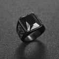 Miniatyrbilde 3 av 5: Vintage Menn Faux Gemstone Tungsten Maple Craved Finger Band Ring smykker gave Silver Red US 9