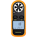 Miniatyrbild 1 av 5: LCD digital vindmätare Vindhastighetsmätare Luftflödeshastighetsmätningsindikator Termometer med bakgrundsbelysning