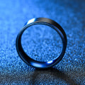 Miniatyrbilde 3 av 4: Mote menn Dobbel farge rustfritt stål bånd ring finger smykker bursdagsgave US 7