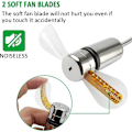 Miniatyrbilde 3 av 5: Mini USB-klokkevifte, HuiHeng fleksibel svanehals LED-klokke Usb-viftetidsvisning Klokkevifte for PC-datamaskin