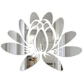 Miniatyrbild 1 av 5: Lotus Väggdekal Akrylspegel Blomma Peel and Stick Väggdekaler Väggdekor Väggmålningar för sovrum Badrum Vardagsrum