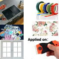 Miniatyrbilde 5 av 5: Tokantet plastskrape for å skrape etiketter, feste gulvdekaler, klistremerker for glassmaling (2 spader + 1 plastskrape, skrape + 10 metallsk.