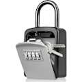 Miniatyrbild 1 av 5: Säkerhetsnyckelbox, nyckellåda med kod [Väderbeständig] [Med avtagbar bygel] Bärbar Mini Secure Key Box Återställbar kod