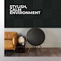 Miniatyrbild 3 av 5: 12-pack akustikpaneler 10 platser 1 x 12 x 12 tum