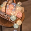 Miniatyrbild 3 av 5: 20 LED Trädgårdsslingor utomhus Crystal Ball String Lights, Yard, Christmas (Macaroons Color)