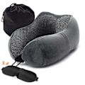 Miniatyrbillede 2 af 5: Pc U-formet Memory Foam Nakkepude Blød Langsom Rebound Rumrejsepude Solid Nakke Sundhedspleje Sengetøj